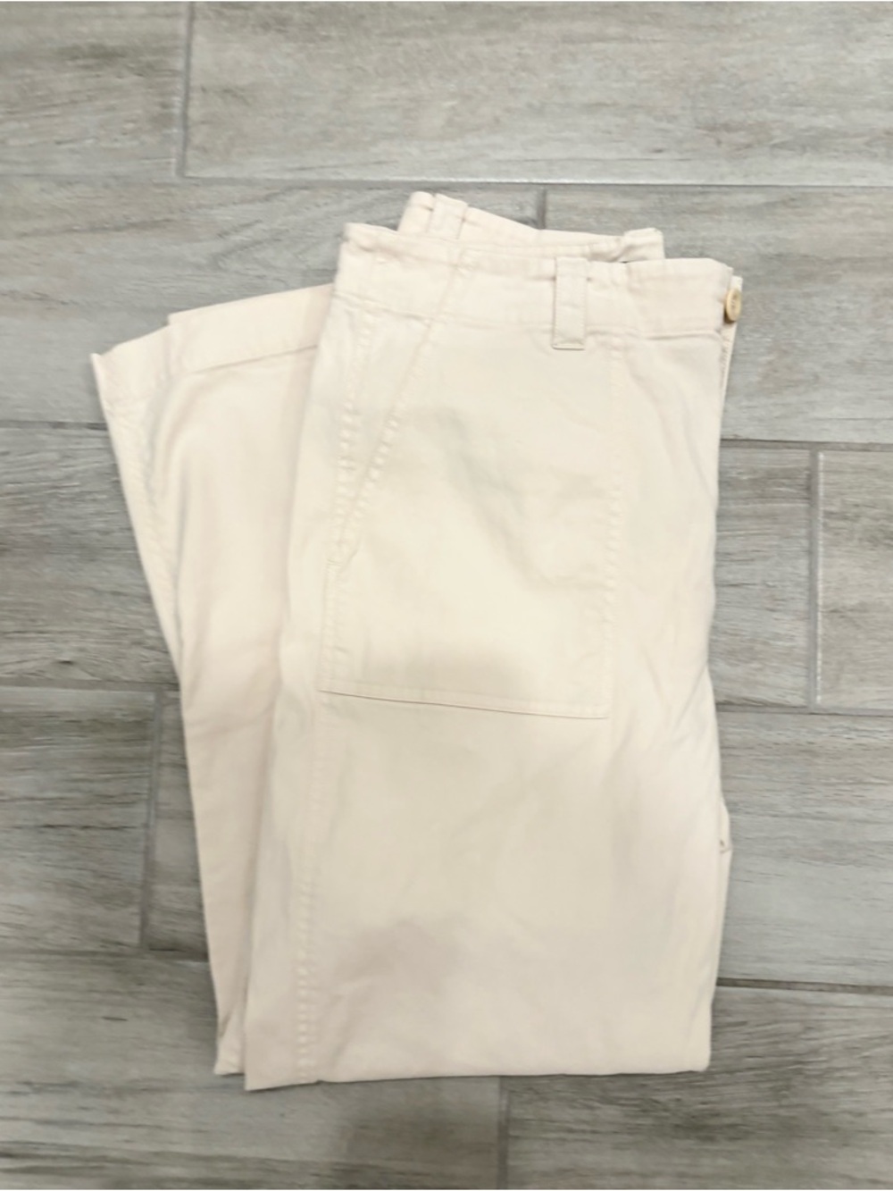 Jenni Kayne Cotton Ranger trouser in Cream size 8 - Picture 5 of 10